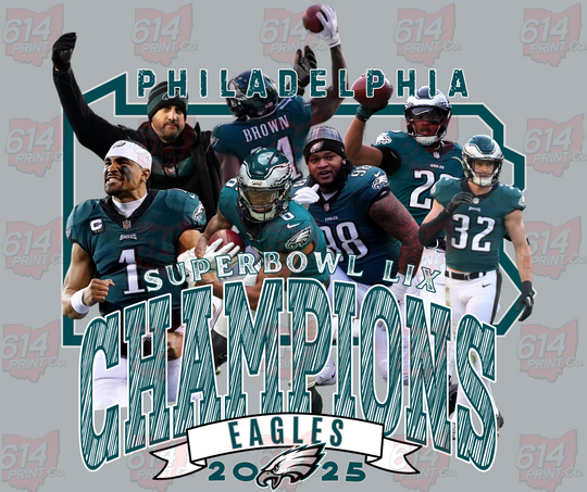 PHILADELPHIA EAGLES SUPEERBOWL CHAMPS PLAYER COLLAGE